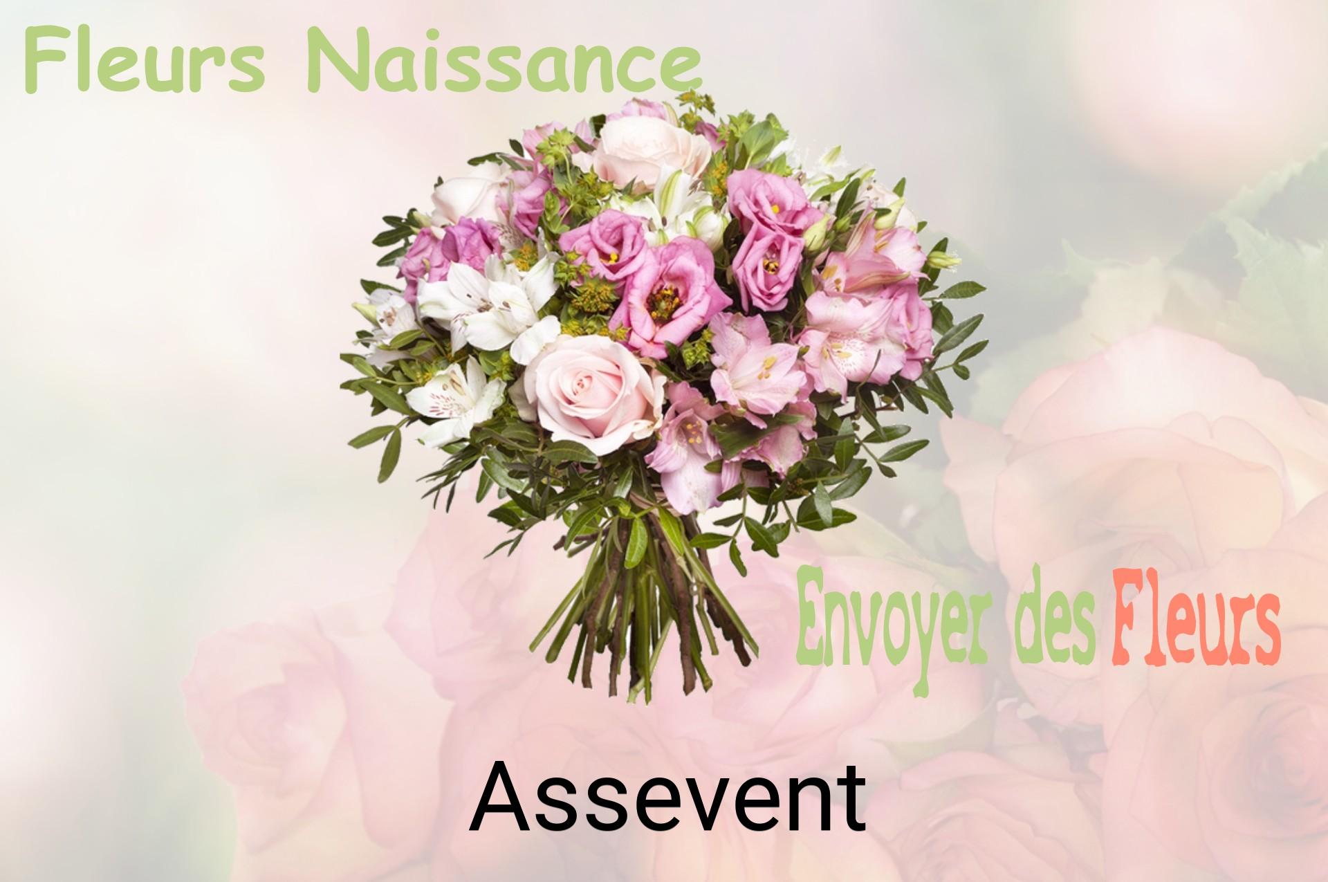 Bouquet de fleurs de naissance livré à Assevent